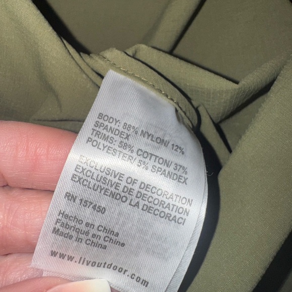 Life Integrity Earth LIV Emma Pullover Half Zip Hoodie Rain Jacket Green L - Picture 12 of 14